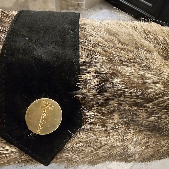 Marciano Genuine Suede Leather & Rabbit Fur Womens Jacker Size M - Picture 10 of 10